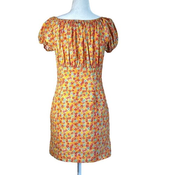 Caroline Constas Calla Mini Dress in Orange Medium Womens floral - Picture 8 of 15